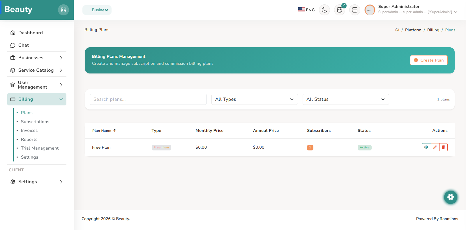 Billing / Plans screenshot 1
