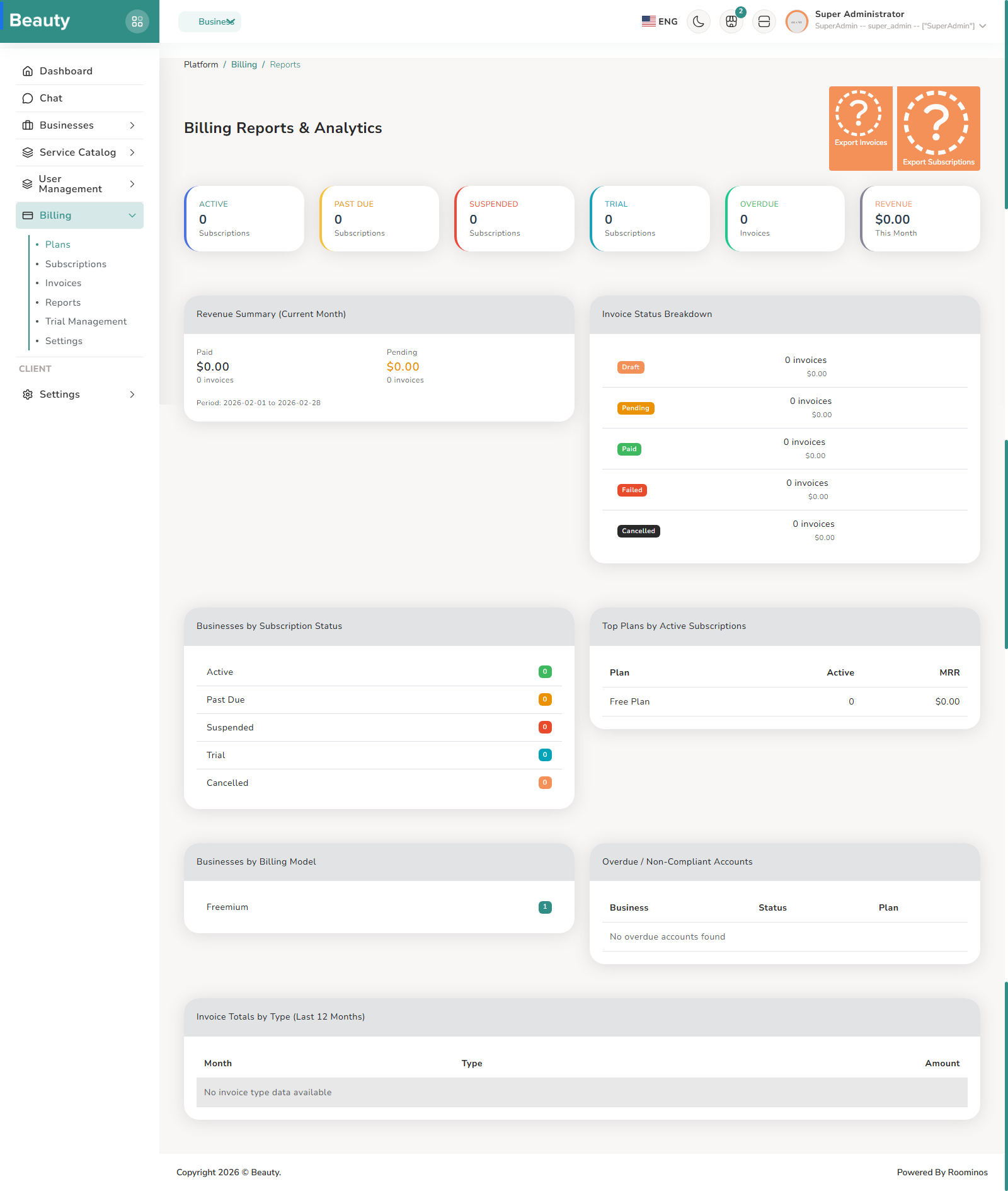 Billing / Reports screenshot 1
