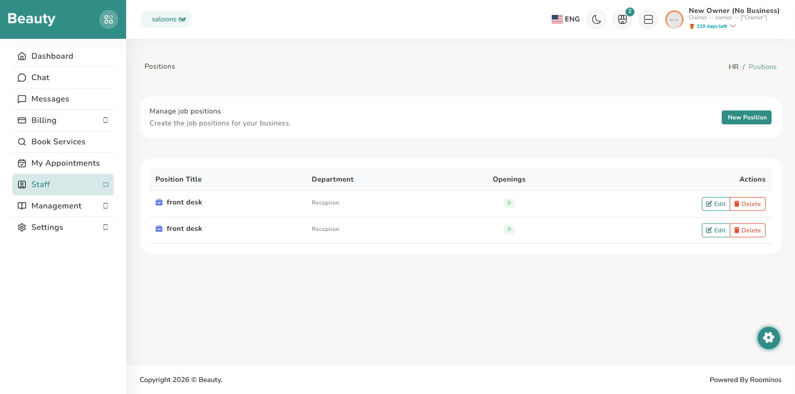 Staff / Dashboard screenshot 8