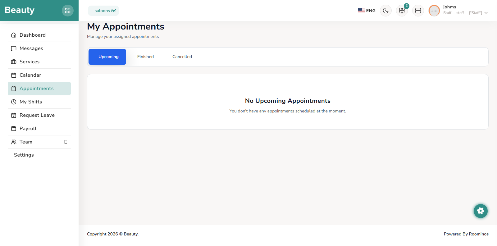 Appointments screenshot 1