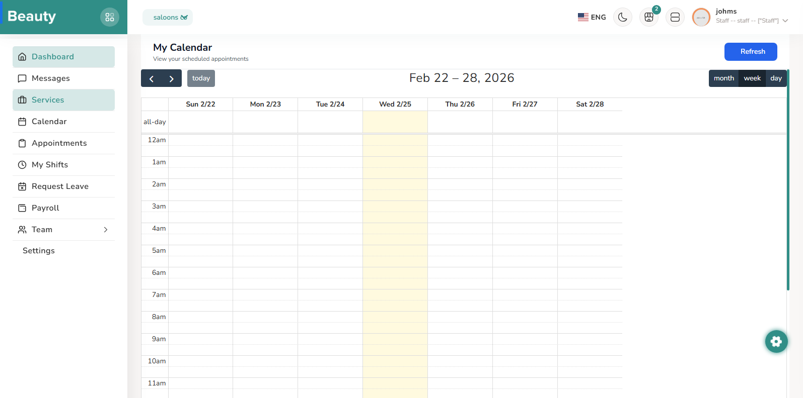 Calendar screenshot 1