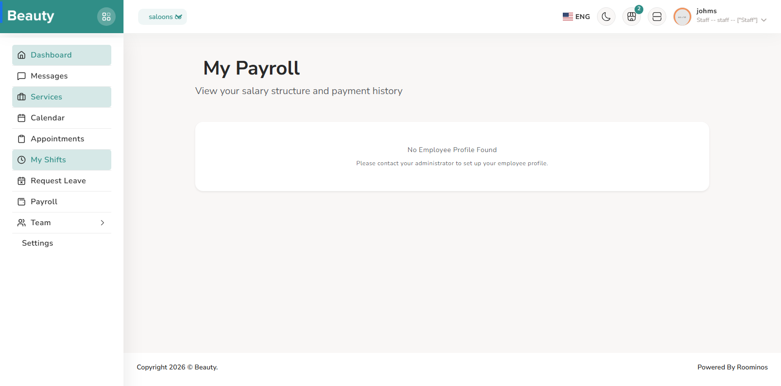 Payroll screenshot 1