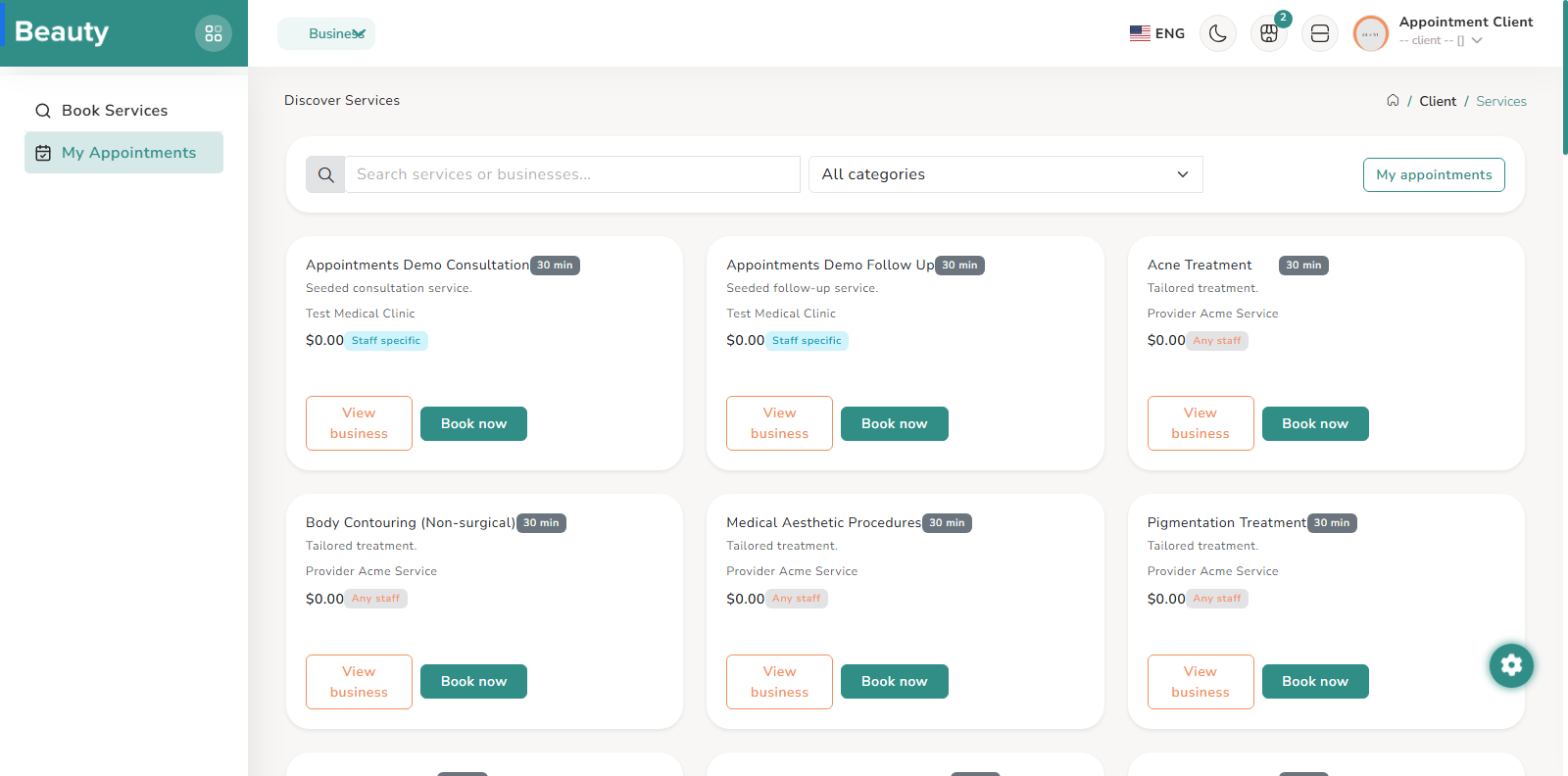 Book Services screenshot 1