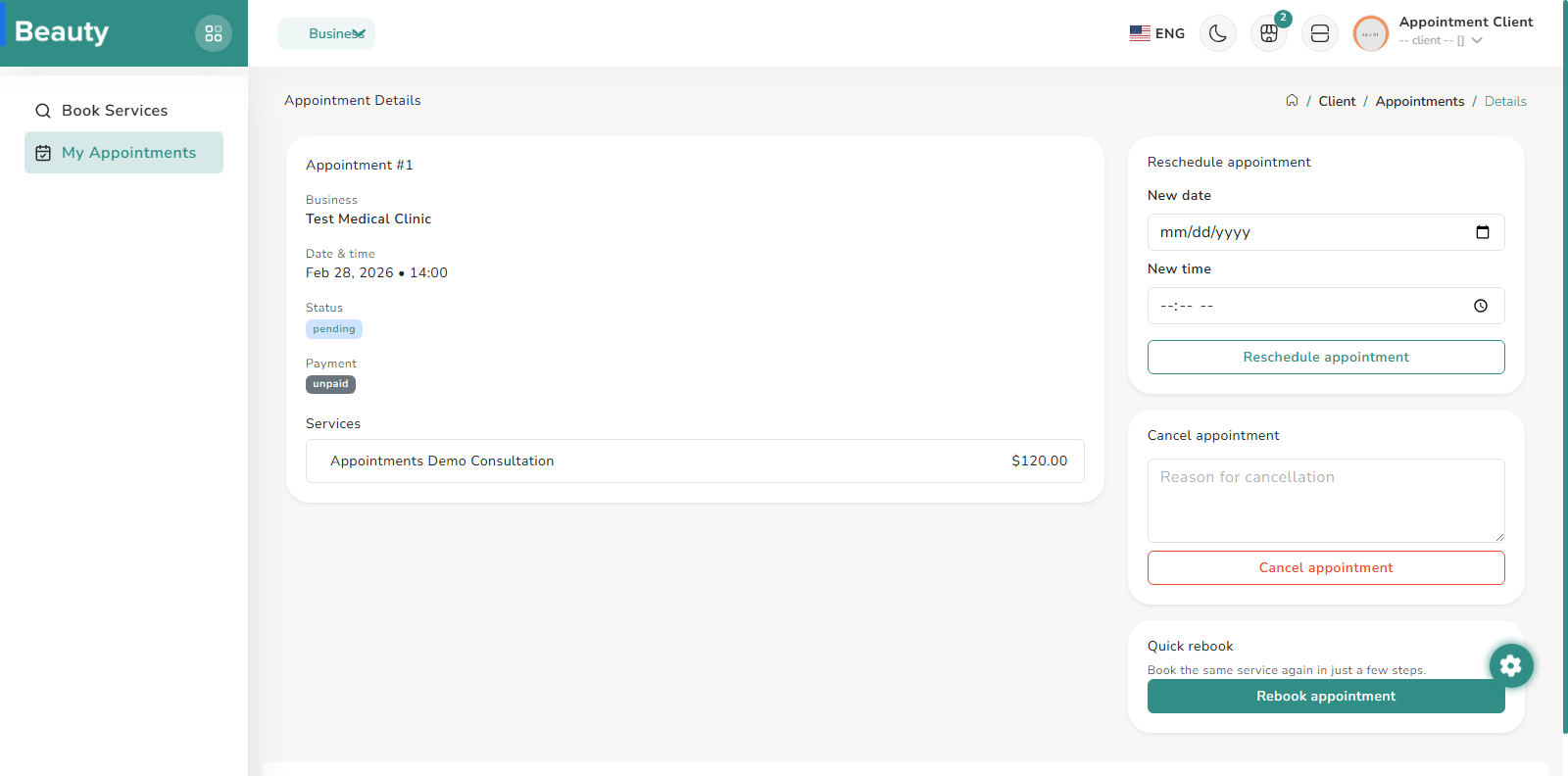 My Appointments screenshot 2